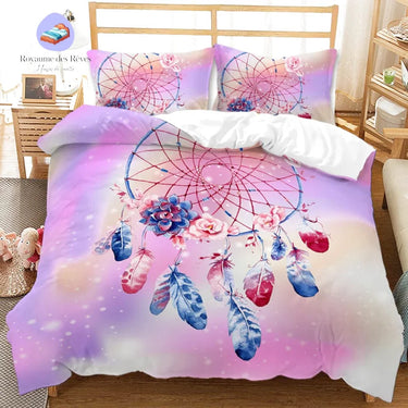 Housse de Couette Attrape Rêve Rose